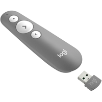 Logitech R500 Laser Presentation Remote, Mid Grey