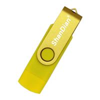 ShanDian High Speed Flash Drive 32GB - USB en USB-C Stick Geheugen Kaart - Geel