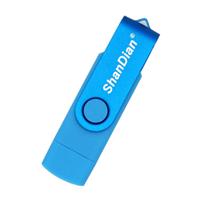 ShanDian High Speed Flash Drive 8GB - USB en USB-C Stick Geheugen Kaart - Lichtblauw