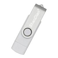 ShanDian High Speed Flash Drive 8GB - USB en USB-C Stick Geheugen Kaart - Wit
