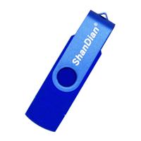 ShanDian High Speed Flash Drive 128GB - USB en USB-C Stick Geheugen Kaart - Blauw