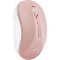 Natec Toucan - mouse - 2.4 GHz - white pink - Maus (Pink)