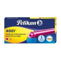 Pelikan Büro  Tintenpatrone 4001 GTP/5 pink Großraum 5Stück (310672)