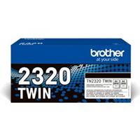 Brother TN-2320TWIN tonercartridge 1 stuk(s) Origineel Zwart