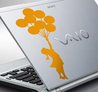 Tenstickers Sticker Laptop Banksy Meisje met balonnen