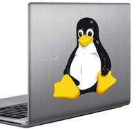 Sticker laptop pinguÃ¯n logo linux