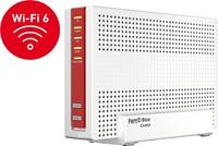 AVM FRITZ Box 6690 Cable. Wifi-band: Dual-band (2.4 GHz / 5 GHz), Wifi-standaard: Wi-Fi 6 (802.11ax), WLAN gegevensoverdrachtsnelheid (max): 4800 Mbit/s. Interfacetype Ethernet LAN: Gigabit Ethernet, 