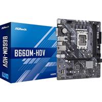 ASRock B660M-HDV - motherboard - micro ATX - LGA1700 Socket - B660 Mainboard - Intel B660 - Intel LGA1700 socket - DDR4 RAM - Micro-ATX