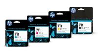 HP Original 711 Druckerpatronen - 4er Multipack (CZ130A, CZ131A, CZ132A, CZ129A)