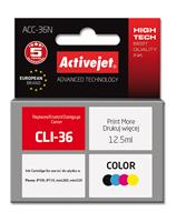 ActiveJet Tusz Activejet ACC-36N (zamiennik Canon CLI-36 Su - Inktpatroon Colour (cyan, magenta, yellow, black)