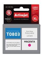Activejet Activejet AE-803N inkt (vervangt Epson T0803; Supreme; 13,5 ml; rood). Inkjet Cartridge Type: Hoog (XL) rendement, Type kleureninkt: Inkt op pigmentbasis, Volume gekleurde inkt: 13,5 ml, Aan