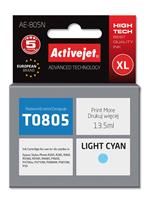 Activejet Activejet AE-805N inkt (vervanging van Epson T0805; Supreme; 13,5 ml; lichtblauw). Inkjet Cartridge Type: Hoog (XL) rendement, Type kleureninkt: Pigmentgebaseerde inkt, Type aanbod: Enkele v