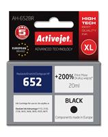 HP (Hewlett Packerd) met Chip ActiveJet AH-652BR-inkt voor HP-printer; HP 652 F6V25AE vervanging; Premie; 20 ml; zwart