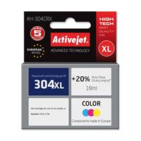 HP (Hewlett Packerd) met Chip ActiveJet AH-304CRX-inkt voor HP-printer; HP 304XL N9K07AE vervanging; Premie; 18 ml; kleur