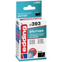 Edding Cartridge vervangt Brother LC1240BK Compatibel Zwart EDD-393 18-393