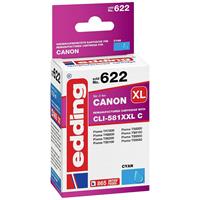 Edding Cartridge vervangt Canon CLI-581XXLC Compatibel Cyaan EDD-622 18-622