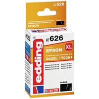 Edding Cartridge vervangt Epson 603XL (T03A1) Compatibel Zwart EDD-626 18-626