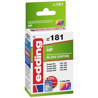 Edding Cartridge vervangt HP 343 (C8766EE) Compatibel Cyaan, Magenta, Geel EDD-181 18-181