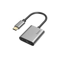 Hama Usb-geluidskaart Audio-adapter, 2-in-1, USB-C-St.-3,5 mm jack/USB-C-aansluiting, audio+opladen