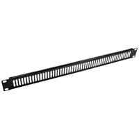 VALUE 19"ventilatie frontpaneel 1 HE, RAL 9005 zwart |