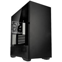 Kolink Stronghold Prime Midi-Tower Gehäuse, Gaming-Gehäuse Schwarz 2 vorinstallierte Lüfter, Seit
