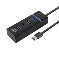 ACT USB Hub 3.2, 4x USB-A, zwart