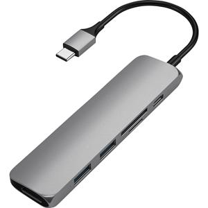 Satechi Type-C USB Passthrough HDMI Hub V2 grau