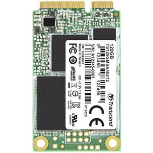 Transcend MSA452T2 128 GB mSATA SSD harde schijf SATA 6 Gb/s Retail TS128GMSA452T2