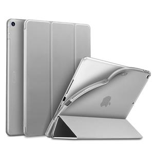 Smartcase Hoes iPad 9 2021 / iPad 8 2020 / iPad 7 2019 - 10.2 inch - Zachte Binnenkant - Grijs
