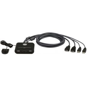 Aten CS22HF KVM-switch Zwart