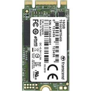 Transcend MTS400 16 GB NVMe/PCIe M.2 SSD 2242 harde schijf SATA 6 Gb/s Retail TS16GMTS400