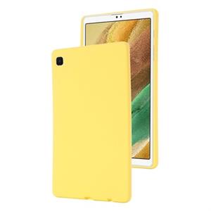 Samsung Galaxy Tab A7 Lite vloeibaar siliconen hoesje - geel