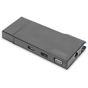 DIGITUS USB 3.0 Universal Docking Station Travel, 7-Port