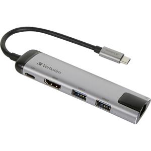 Verbatim - docking station - USB-C - HDMI - GigE