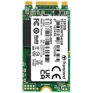 Transcend MTS402M 128 GB NVMe/PCIe M.2 SSD 2242 harde schijf SATA III Retail TS128GMTS402M