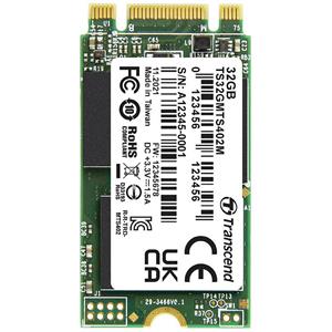 Transcend MTS402M 32GB Interne M.2 PCIe NVMe SSD 2242 SATA III Retail TS32GMTS402M