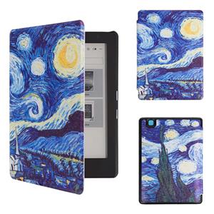 Lunso  Kobo Aura edition 2 (6 inch) - sleepcover hoes - Van Gogh Sterrennacht