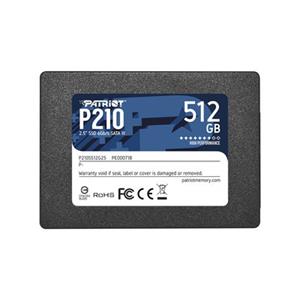 Patriot »SSD Festplatte P210 512 GB,(schwarz, SATA 6 Gb/s, 2,5) 520 MB/s« interne SSD 2,5" 520 MB/S Lesegeschwindigkeit, 430 MB/S Schreibgeschwindigkeit, Breite: 69,6 mm x Höhe: 7