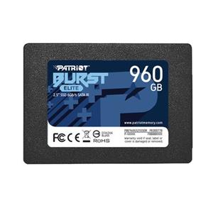 Patriot »Burst Elite 960 GB, SSD (schwarz, SATA 6 Gb/s, 2,5)« SSD-Festplatte 2,5" 450 MB/S Lesegeschwindigkeit, 320 MB/S Schreibgeschwindigkeit