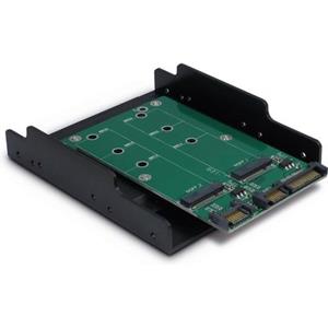 INTERTECH Adapter voor 2 M.2 SATA drives