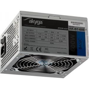 Akyga Basisreeks Voeding - 600 Watt - 120 mm - ATX 2.31 - 80 Plus