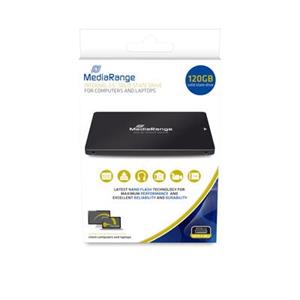 Mediarange »MR1001 120 GB (schwarz, SATA 6 Gb/s, 2,5) Speicher 120 GB« SSD-Festplatte 2,5" 500 MB/S Lesegeschwindigkeit, 350 MB/S Schreibgeschwindigkeit, Schnittstelle 1x SATA/600