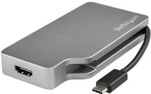 STARTECH .com USB-C 4-in-1 multiport video adapter - aluminium