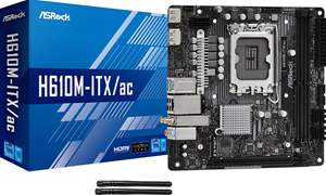 lalashops ASRock H610M-ITX/ac - Moederbord