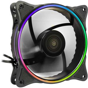 Inter-Tech FX-908B RGB PC-ventilator Zwart Incl. LED-verlichting