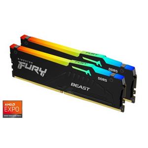 Kingston FURY Beast RGB Schwarz 32GB Kit (2x16GB) DDR5-5600 EXPO CL36 DIMM Arbeitsspeicher