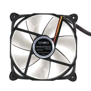 Blacknoise Multiframe M12-1 - Case ventilator - 120mm - Zwart met witte vleugels - 8 dBA