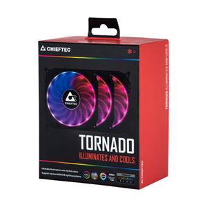 Chieftec Gehäuselüfter »CF-3012-RGB 3er-RGB Lüfter Set (Tornado), 3er Pack«