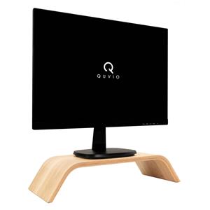 QUVIO Computer Monitor Standaard Hout icht Bruin