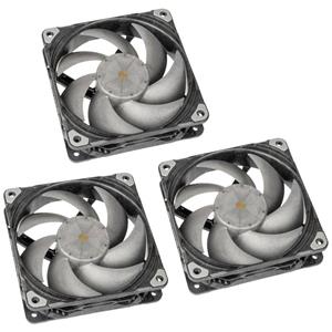 Phanteks PH-F120T30_BG_3P PC-ventilator Zwart (b x h x d) 120 x 120 x 30 mm